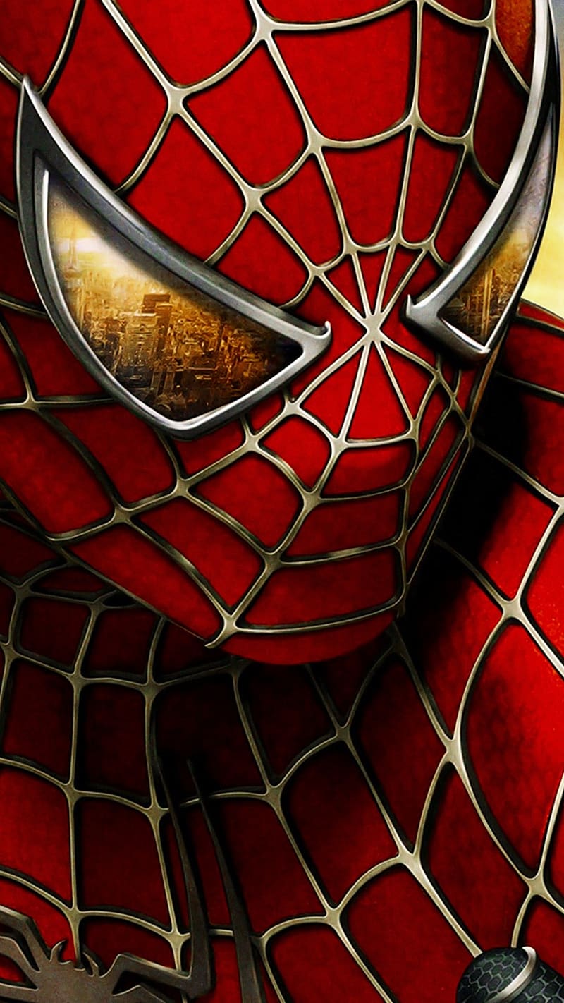 Spider Man, Face Closeup, face, closeup, marvel, superhero, character, HD phone wallpaper