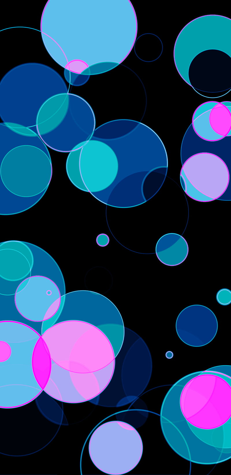 Cotton Candy, circles, cotton, candy, abstract, amoled, HD phone wallpaper