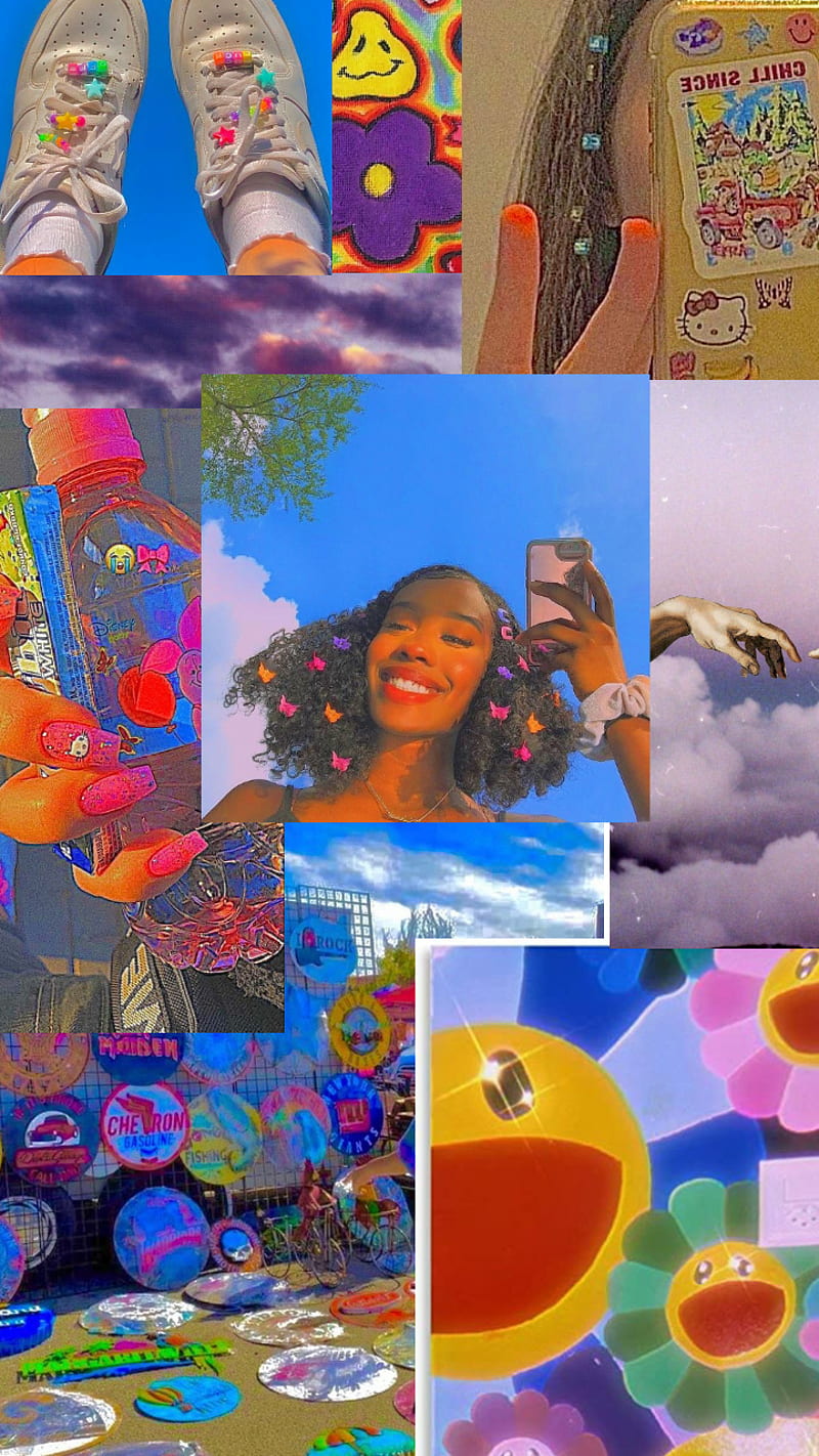 Indie vibes, aesthetic, indie, rainbow, HD phone wallpaper