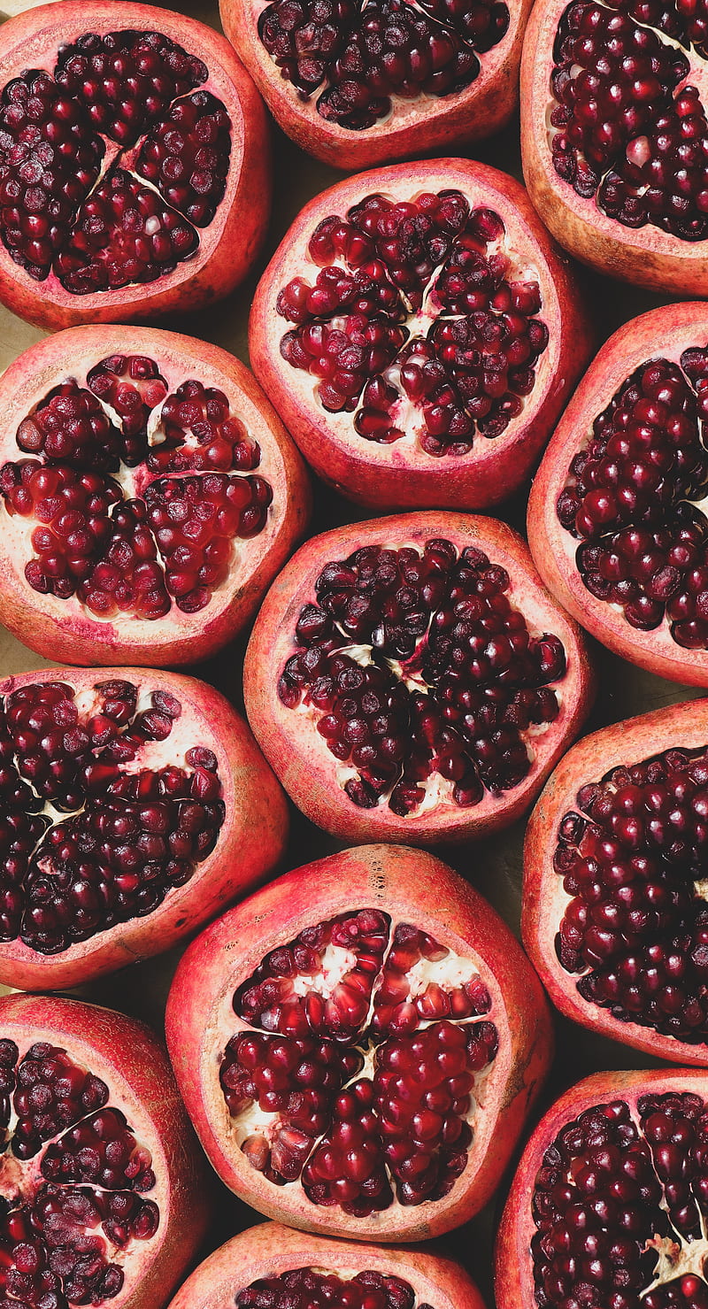 pomegranate, fruit, berries, ripe, HD phone wallpaper