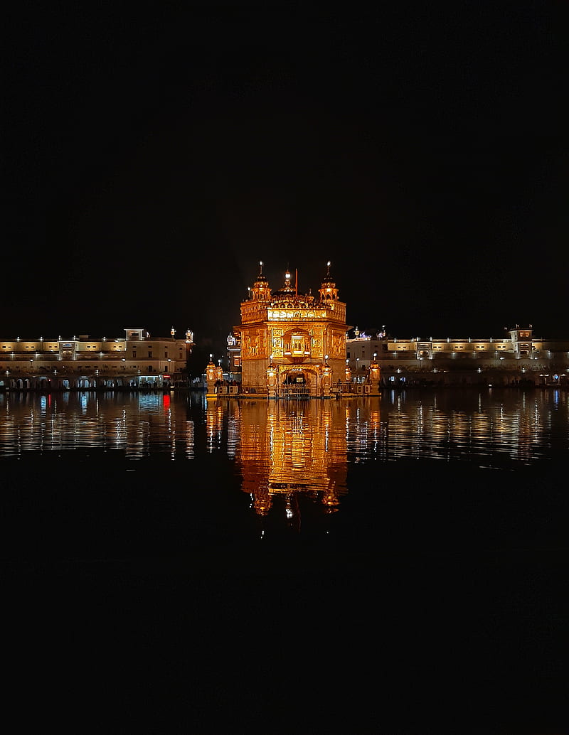 Golden temple, amritsar, god, goldentemple, holy, nightpic, peace, punjab,  samsung, HD phone wallpaper | Peakpx