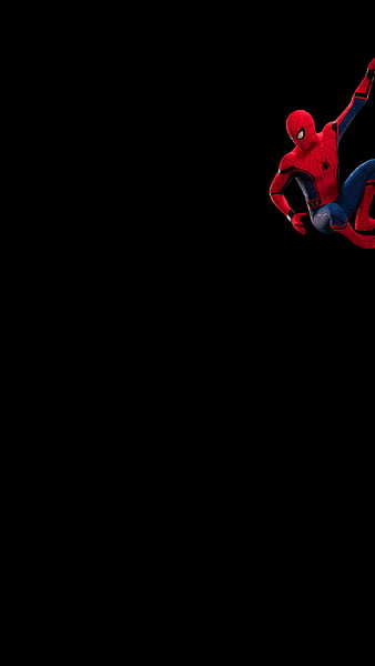 Spiderman hanging, avengers, black panther, captain america, cool, fun, hulk, marvel, super hero, xmen, HD phone wallpaper
