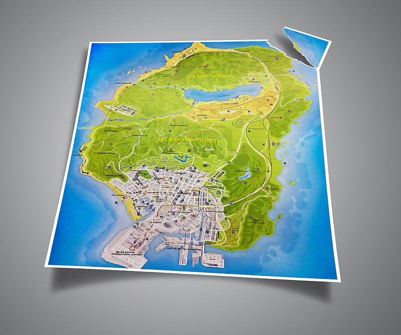 Grand Theft Auto 5 Detailed Map