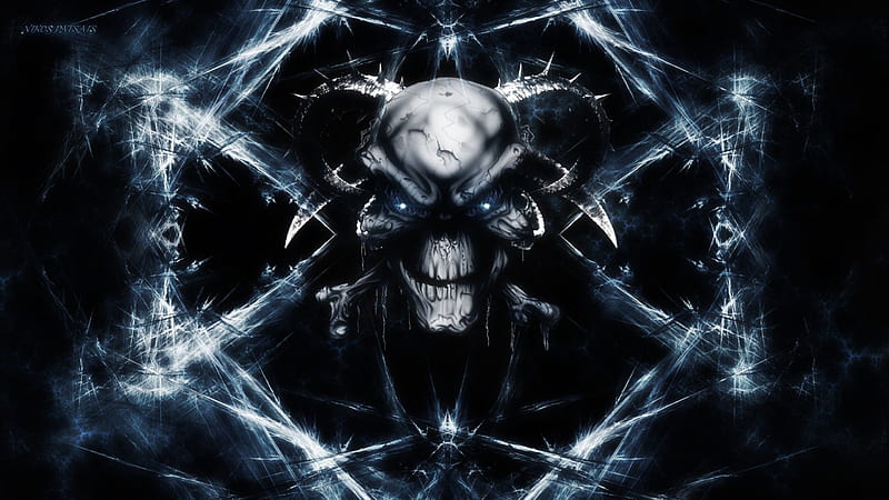 Awakening, gothic, dark, ice, bones, skull, HD wallpaper | Peakpx
