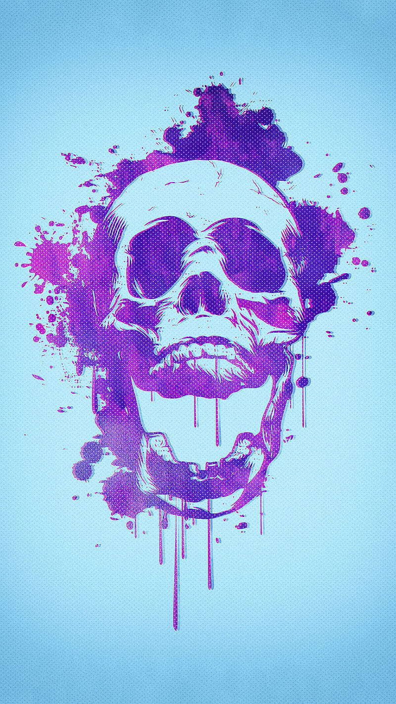 Skull, american, marvel, moon, native, purple, scary, show, skulls, universe, wolves, HD phone wallpaper