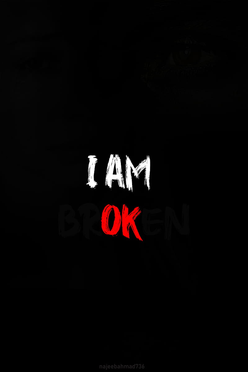 IM OK abstract alone bonito depression iphone HD phone wallpaper   Peakpx
