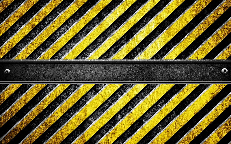 diagonal caution strips, grunge, warning background, construction stripes, yellow background, yellow lines, caution strips, warning tapes, HD wallpaper