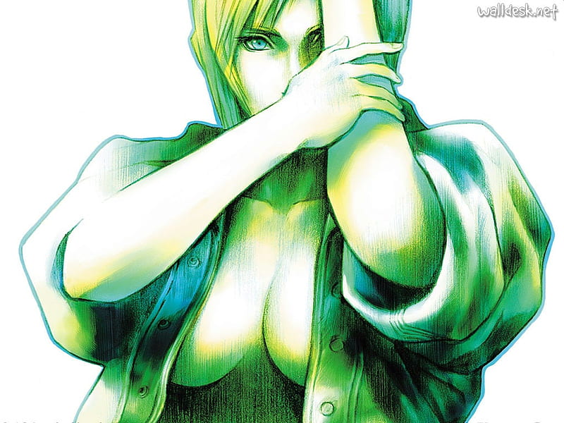 parasite eve in green, green, game, video, parasite, eve, HD wallpaper