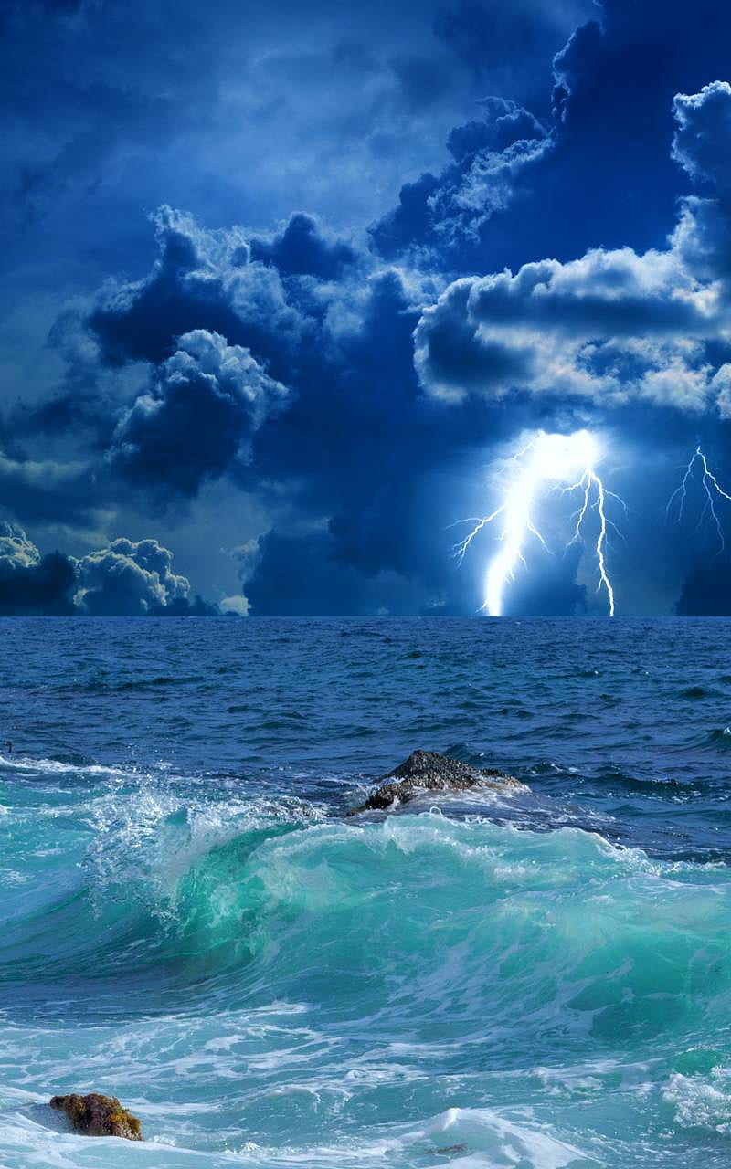 Stormy sea, 260, HD phone wallpaper