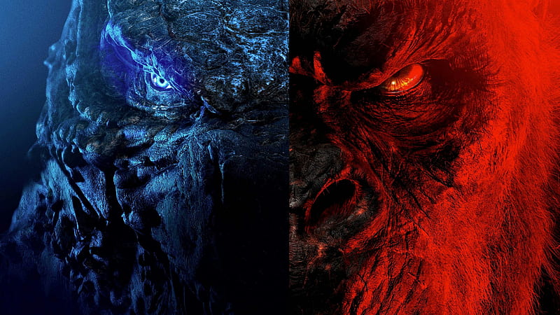 Movie, Godzilla vs Kong, Godzilla, King Kong, HD wallpaper