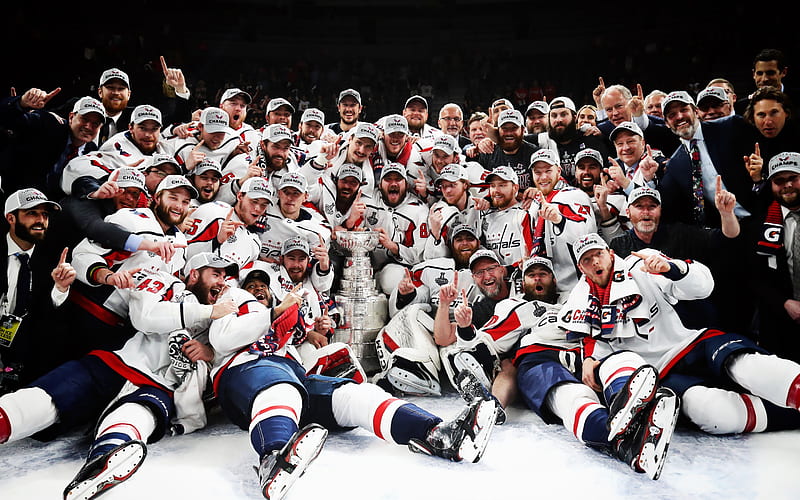 Washington Capitals, American hockey team, NHL, Washington, USA, champions, 2018, National Hockey League, HD wallpaper