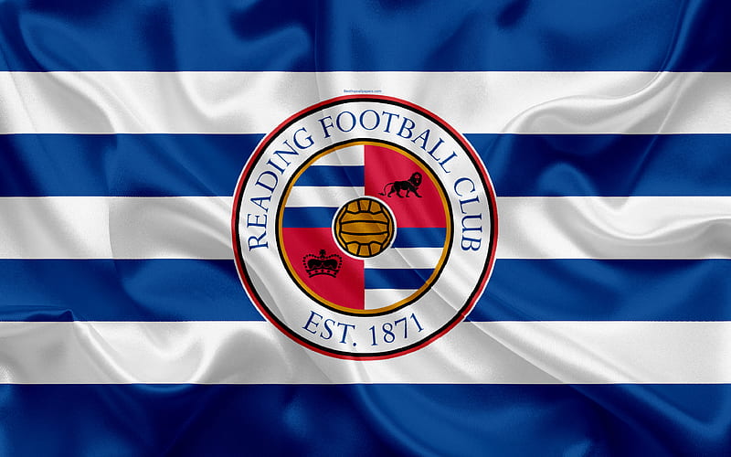 Reading FC, silk flag, emblem, logo Reading, Berkshire, UK, English football club, Football League Championship, Second League, football, HD wallpaper