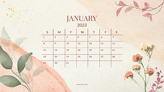 April 2023  Cherry Blossoms Desktop Calendar Free April Wallpaper