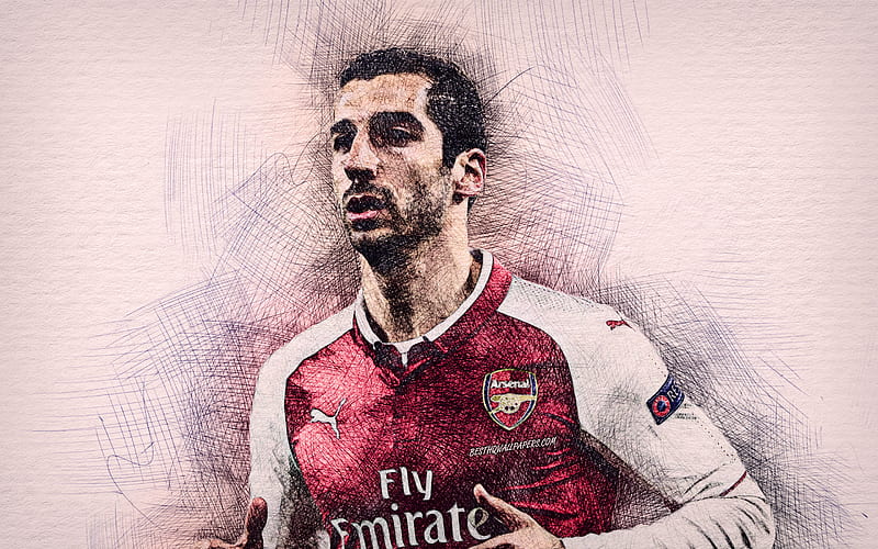 Henrikh Mkhitaryan Arsenal football render - FootyRenders