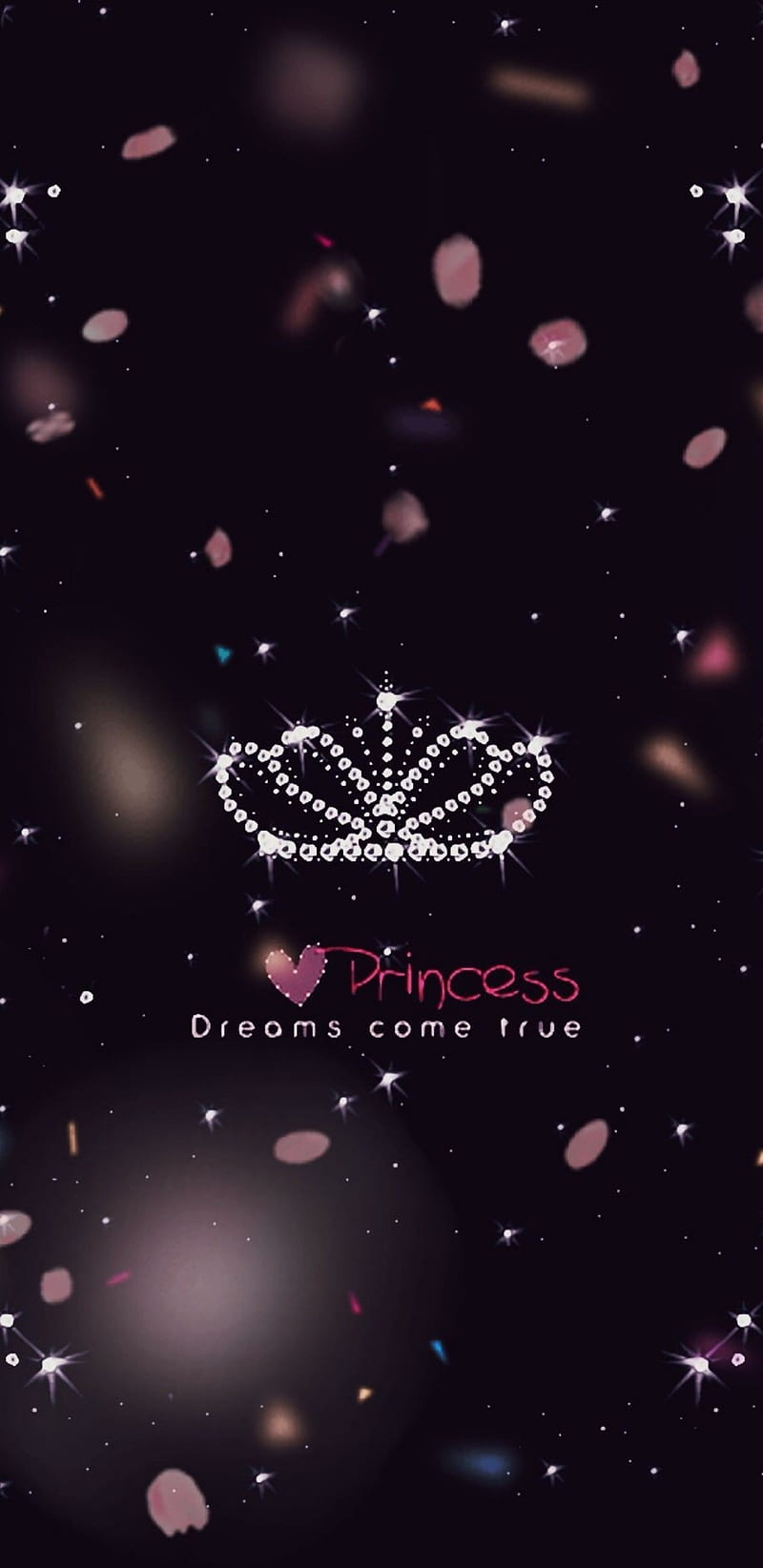 Princess Dream, crown, girly, glitter, pink, pretty, HD phone wallpaper |  Peakpx
