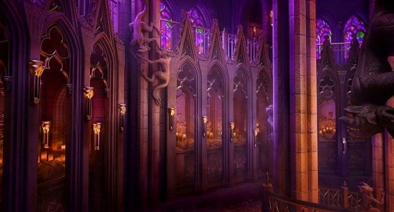 the descending mausoleum, fantasy, eerie, gothic, dark, HD wallpaper