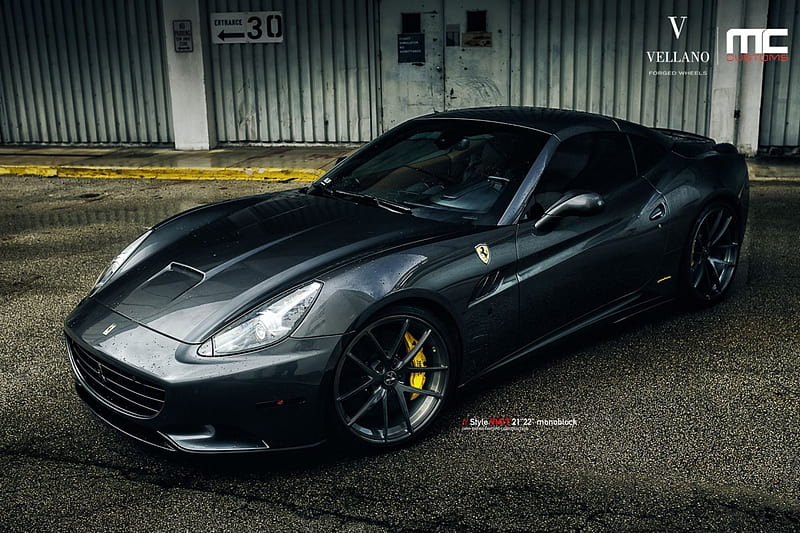 Ferrari-California, Custom Wheels, Gray, Ferrari, Sports Car, HD wallpaper  | Peakpx
