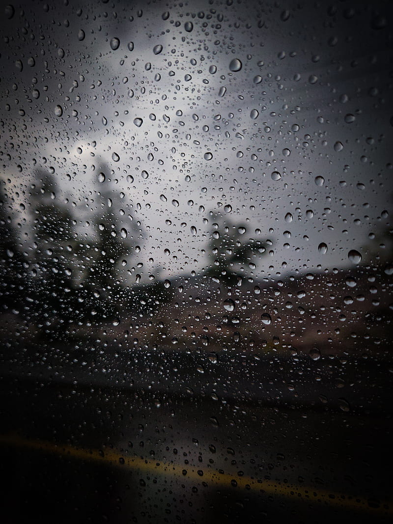 Mood, lights, rain, raining, HD phone wallpaper