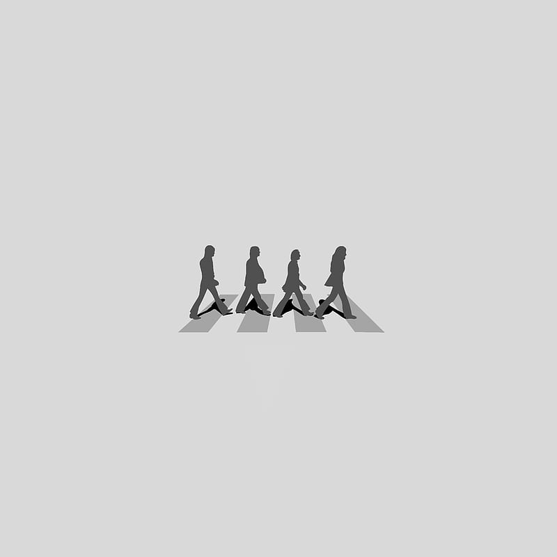Abbey Road, minimalism, music, the beatles, the beatles band, HD phone wallpaper