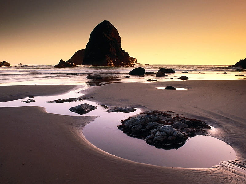 sea stones sand coast beach-Nature, HD wallpaper