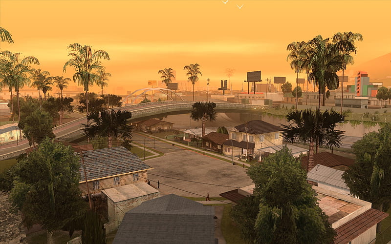 GTA San Andreas - Grove Street, video game, game, Los Santos, legendary, East Los Santos, San Andreas, gaming, GTA, Grand Theft Auto, Grove Street, HD wallpaper