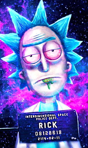 Rick and Morty, 3d, anaglyph, cool, psicodelia, HD phone wallpaper