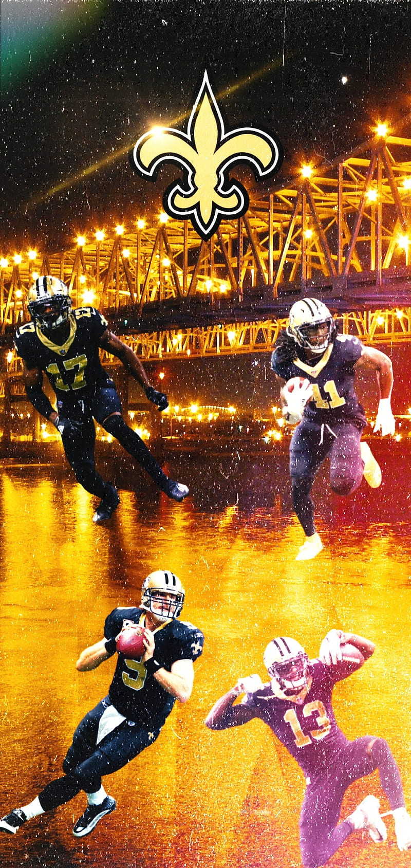 Wallpaper Alvin Kamara - iXpap  New orleans saints football, Nfl