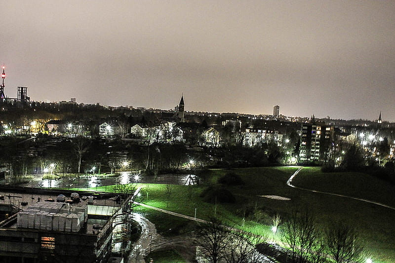 Bochum , castle, city, lights, light, poter, scotland, danielsgrafik, HD wallpaper
