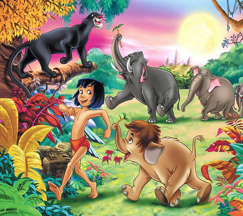 Jungle Book, animals, cartoon, children, HD wallpaper | Peakpx