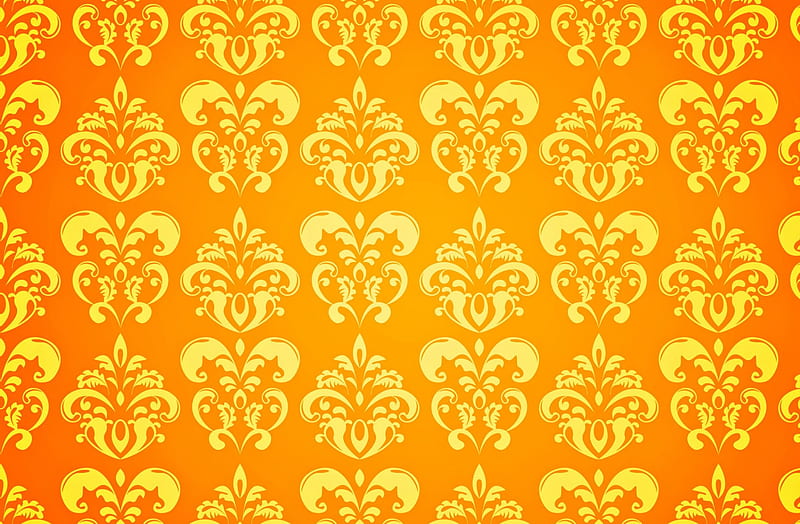 Pattern, portocaliu, orange, texture, yellow, galben, HD wallpaper
