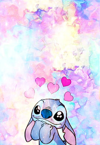 2023 Valentine's Day Stitch and Angel Wallpaper – iPhone/Android
