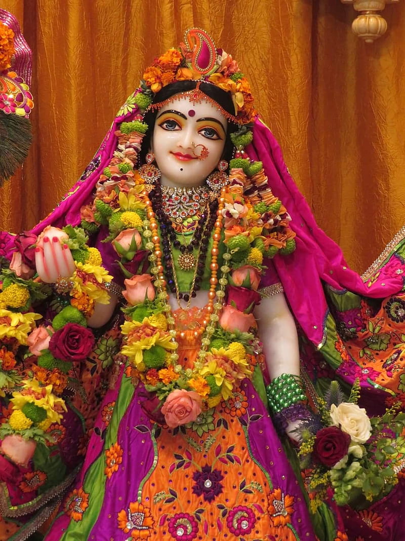 Radha Rani, hare krishna, love of god krishna, HD phone wallpaper ...