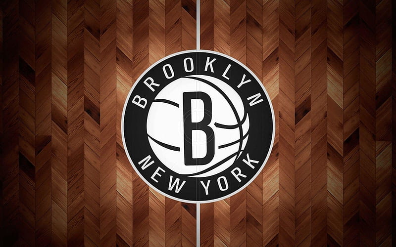 Logo of Brooklyn Nets NBA, HD wallpaper