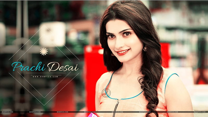 Prachi Desai with an orange top wallpaper - Celebrity wallpapers - #49137