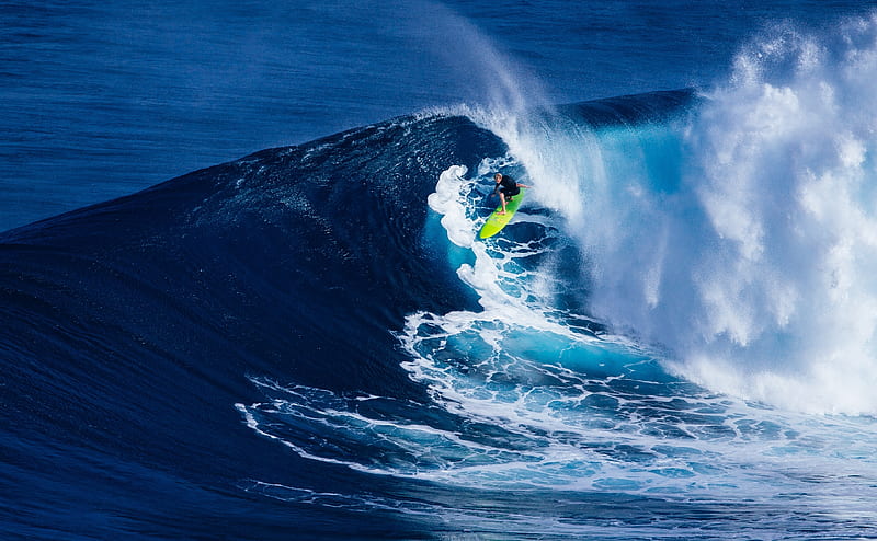 Surf Tube Riding Ultra, esports, Surfing, Ocean, Blue, Wave, Water, Surf, unitedstates, onwave, Jaws, HaikuPauwela, HD wallpaper