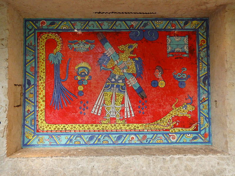 Mayan Mural, maya, mural, dallas, HD wallpaper
