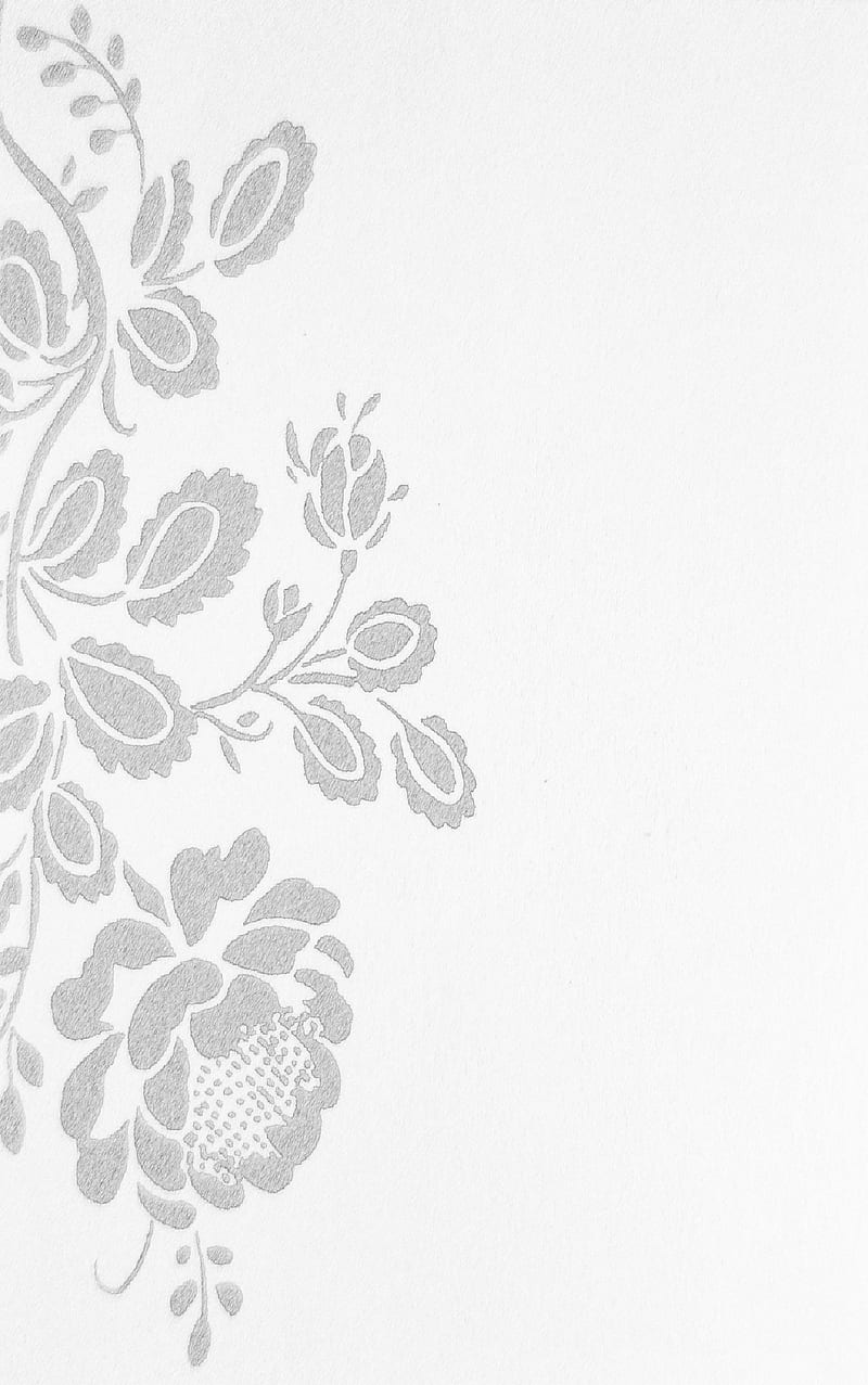 Simple white, classy, elegant, floral, flower, gris, minimal, minimalist,  pretty, HD phone wallpaper | Peakpx