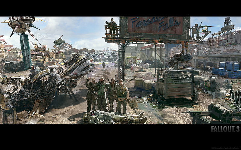 Fallout 3 - Paradise Falls, paradise falls, slavers, fallout 3, HD wallpaper