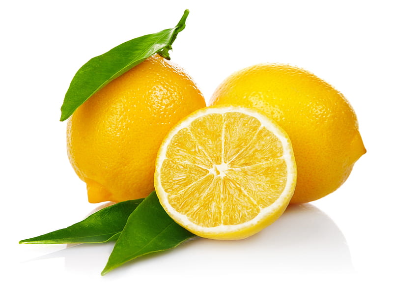 Lemons, lleaf, green, lamaie, fruit, yellow, lemon, HD wallpaper