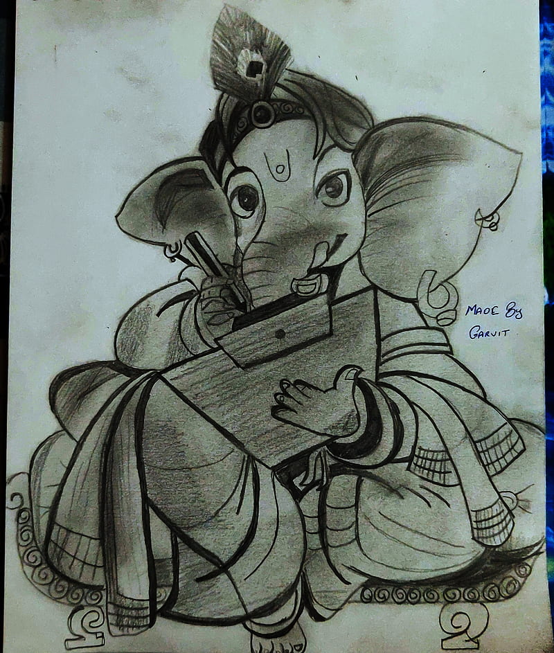Ganesh ji Sketch   rsketches