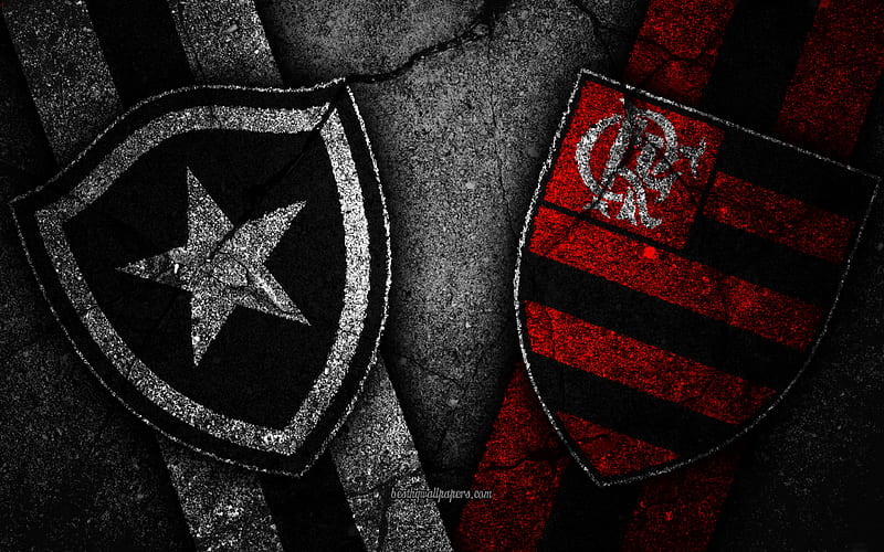 Botafogo vs Flamengo, Round 33, Serie A, Brazil, football, Botafogo FC, Flamengo FC, soccer, brazilian football club, HD wallpaper