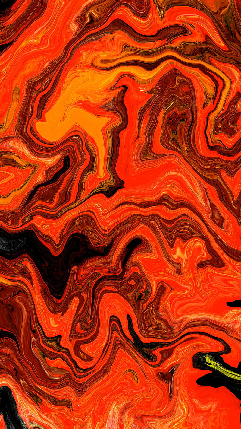 like lava red liquid, abstract, fire, liquify, orange, pattern, texture, HD phone wallpaper