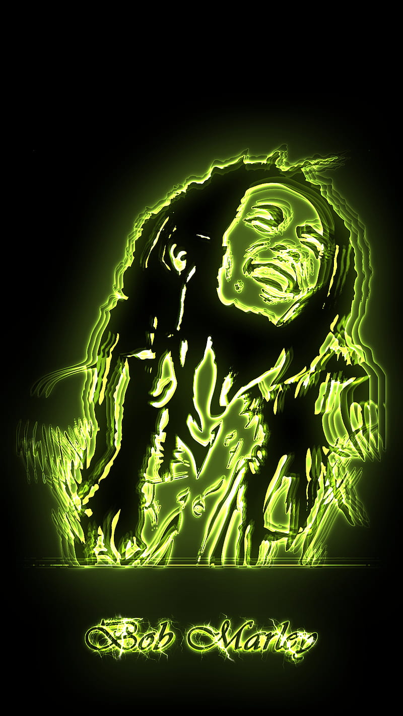 Bob Marley, yellow, iphone, lineas, music, rasta, samsung, verde, HD phone wallpaper