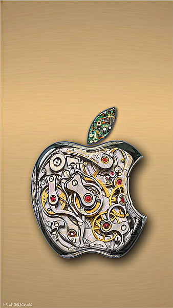 cool apple logo with pictures inside of it