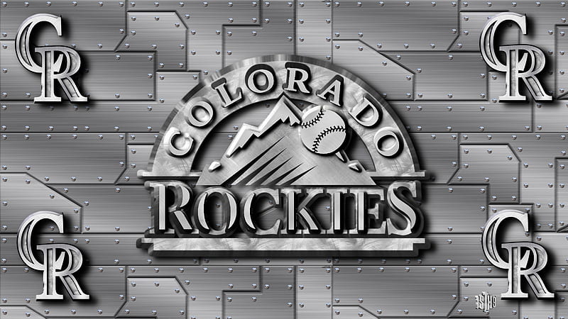 Rockies Chromed and steel logo, Colorado Rockies , Colorado Rockies baseball, Major league Baseball, Colorado Rockies, Colorado Rockies Logo, Colorado Rockies background, HD wallpaper