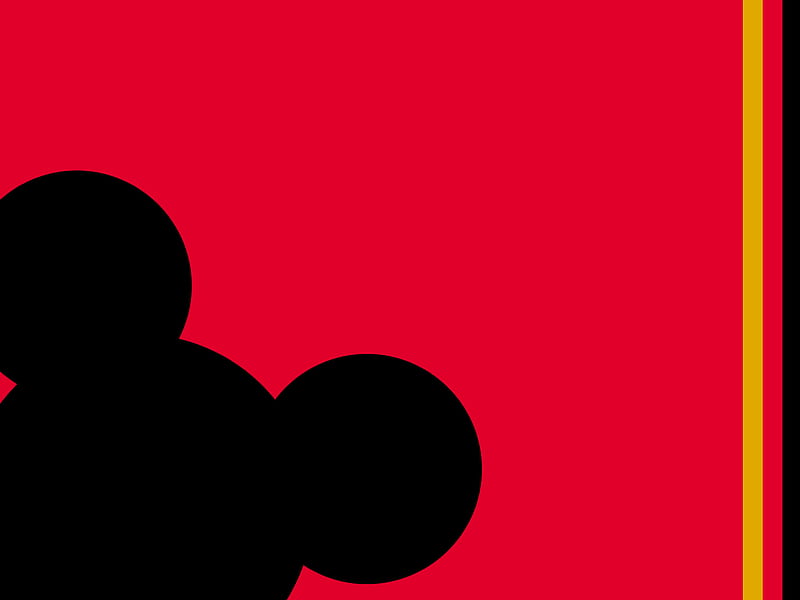Mickey Mouse Minimal, disney, minimalist, HD wallpaper