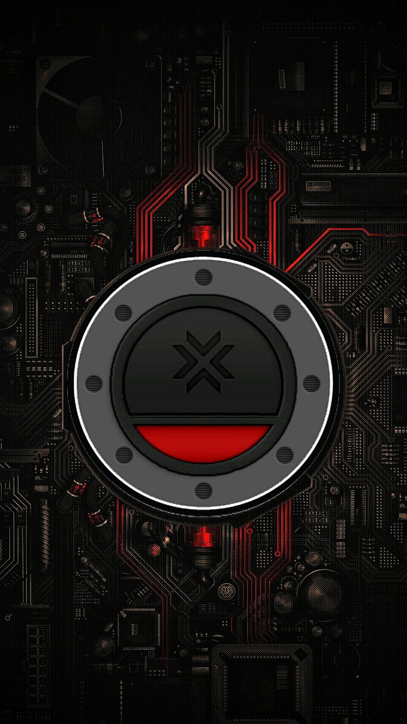 Cool background, black, board, circuit, proce, processor, symbols, tech, HD phone wallpaper