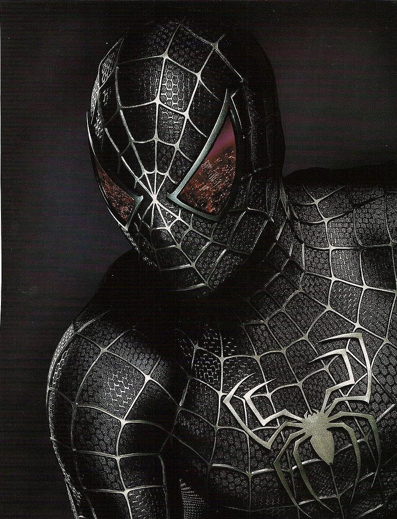 Black suit spiderman, marvel, marvel comics, marvel superheroes, spiderman 3, superheroes, venom, HD phone wallpaper