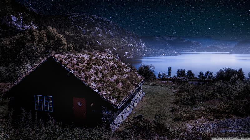 Grass Roof Cabin, Norway Ultra Background for U TV : & UltraWide & Laptop : Tablet : Smartphone, HD wallpaper