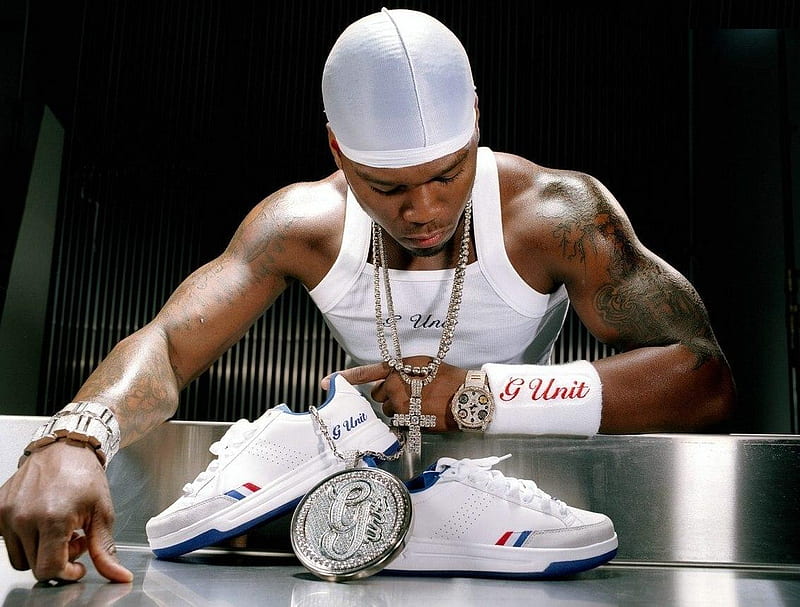 50 Cent, music, entertainment, movies, sneakers, HD wallpaper